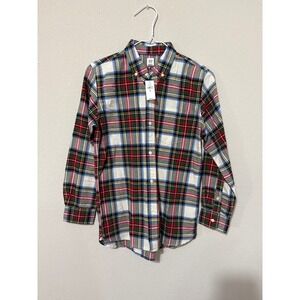 NWT Gap‎ Kids Plaid Button Down Size Boys XL Holiday Christmas Preppy Classic